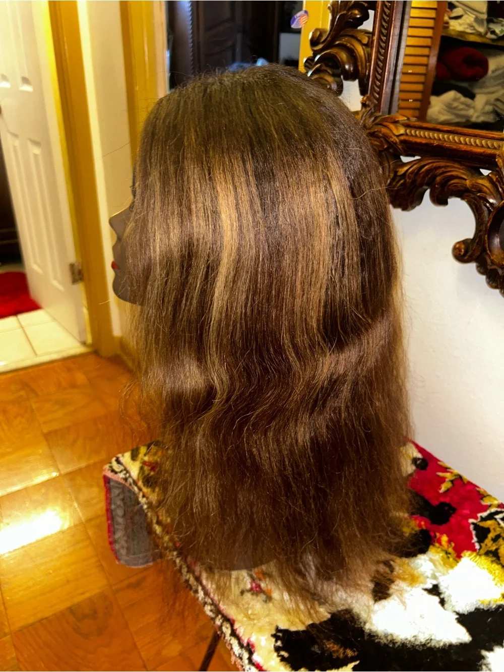 Brown Shoulder-Length Lace Front Wig